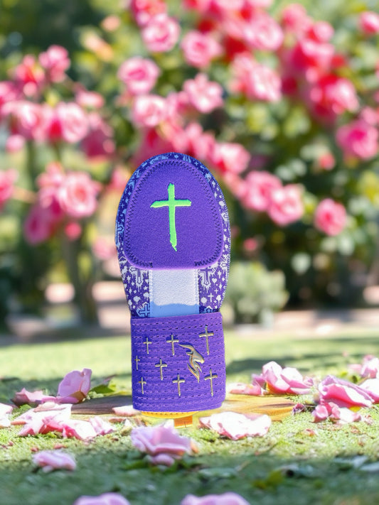 Risen - Romans 5:8 - Sliding Mitt | by Goat’d