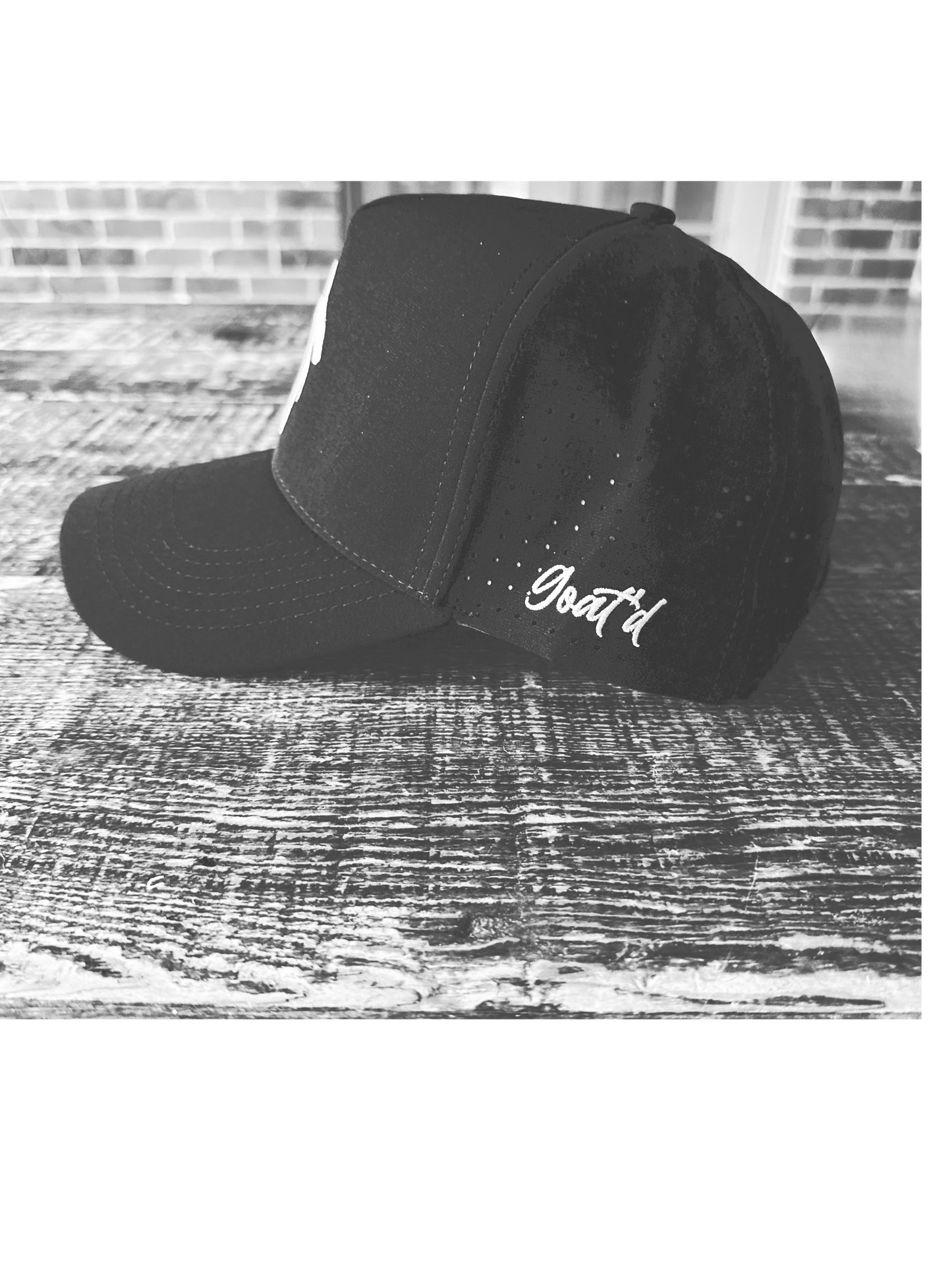 Goat'd Snapback (Black and White)