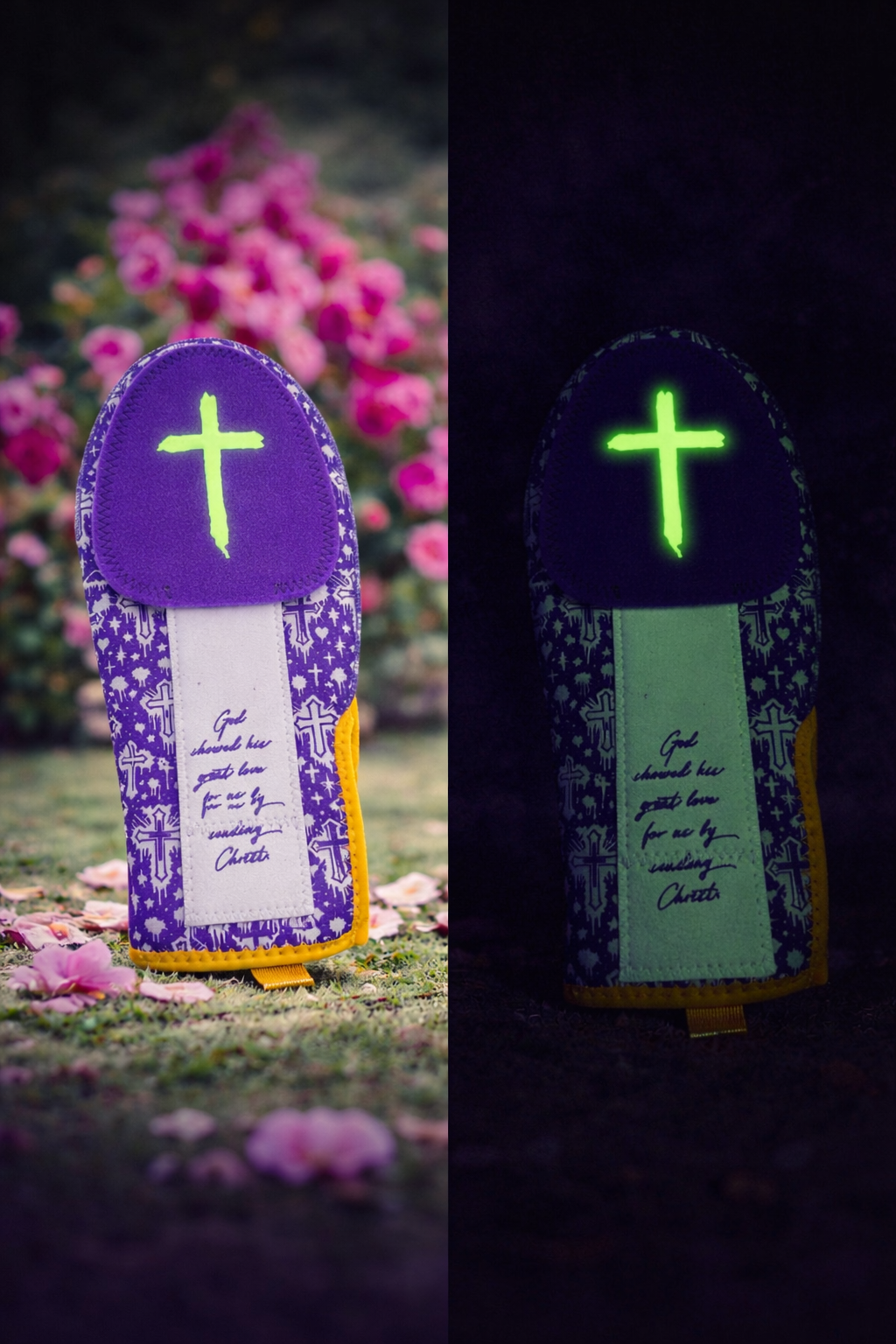 Risen - Romans 5:8 - Sliding Mitt | by Goat’d