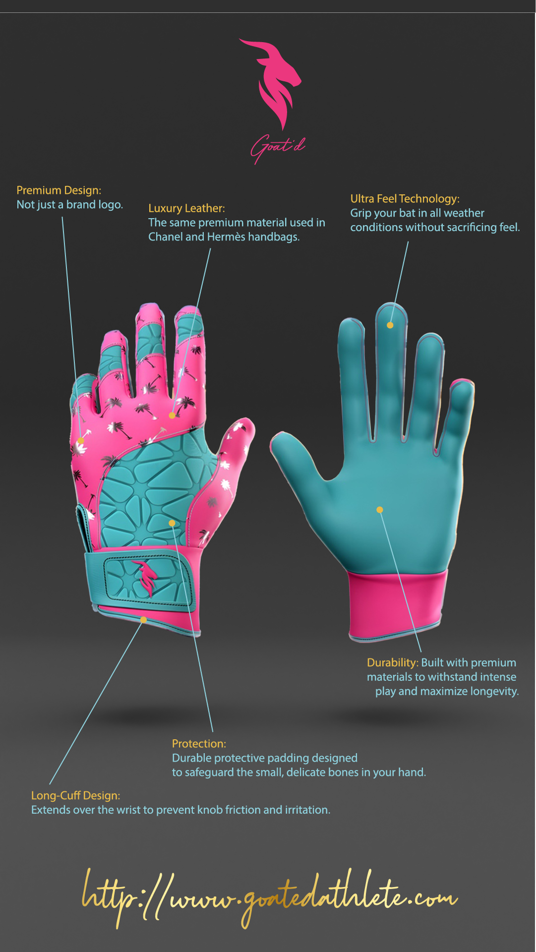 California Breeze - Batting Gloves - Lux Edition