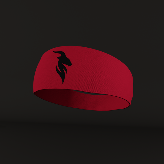 Goat'd Headband Red and Black