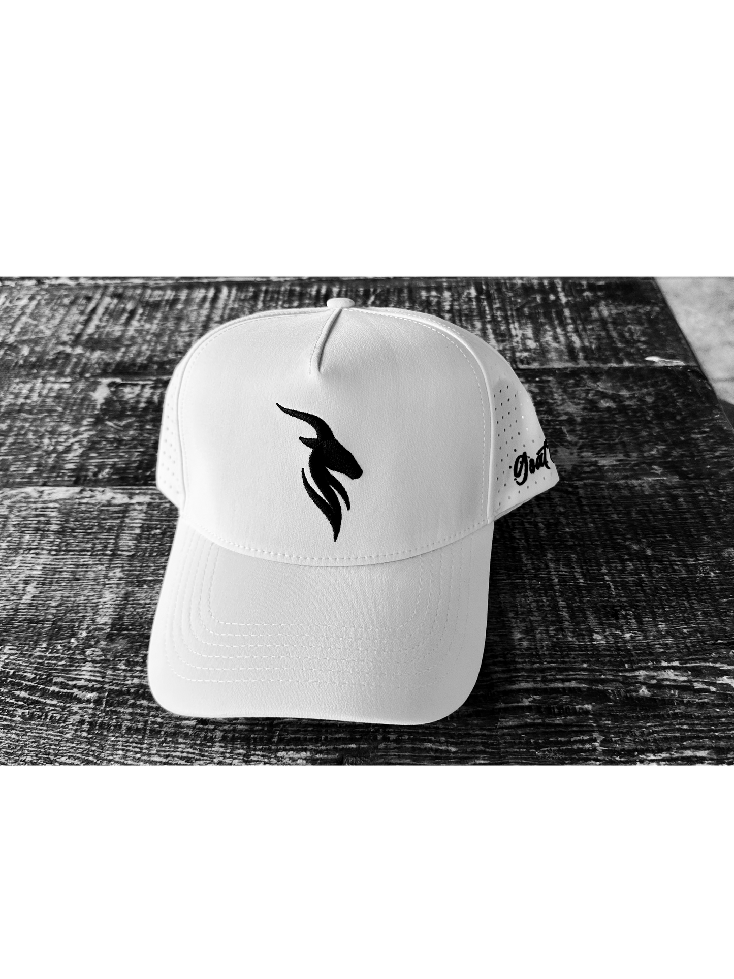 Goat'd Snapback (Black and White)